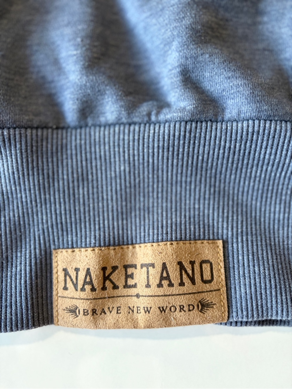 Naketano blue long hoodie hooded sweatshirt dress women’s large cowl neck - Picture 11 of 12